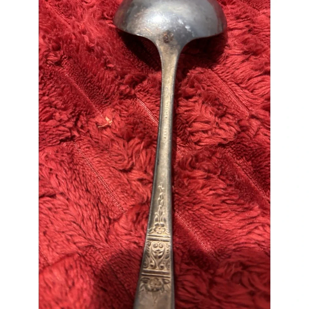2 VTG Spoons Electroplated Zinc Alloy Serving 9